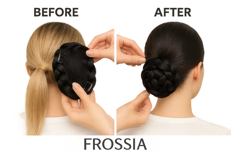 Chignon Postiche Tresse Noir - Coiffure Sophistiquée Facile
