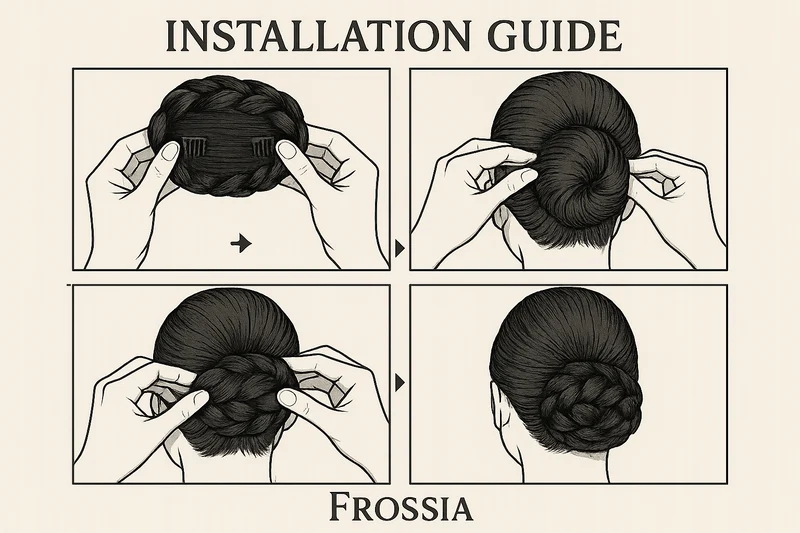 Chignon Postiche Tresse Noir - Coiffure Sophistiquée Facile