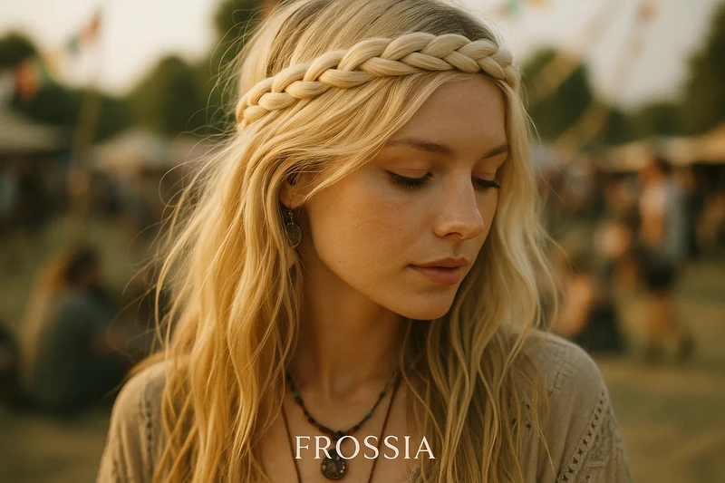 Bandeau Tresse Blond Polaire - Accessoire Cheveux Tendance