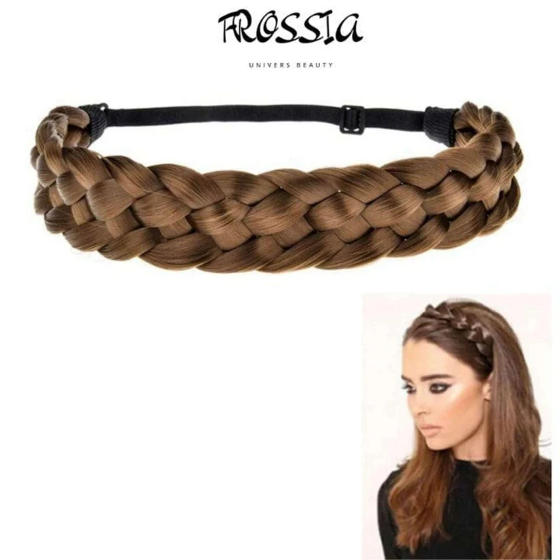 Bandeau Cheveux Tresse Châtain