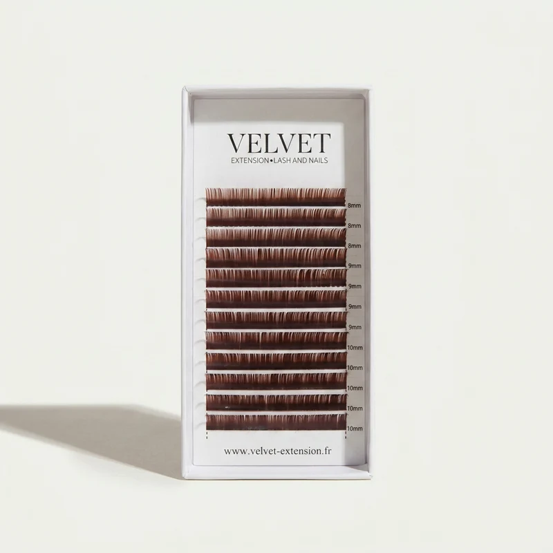 Vanilla Sky – Choco Cream – Extensions de cils brun clair en soie