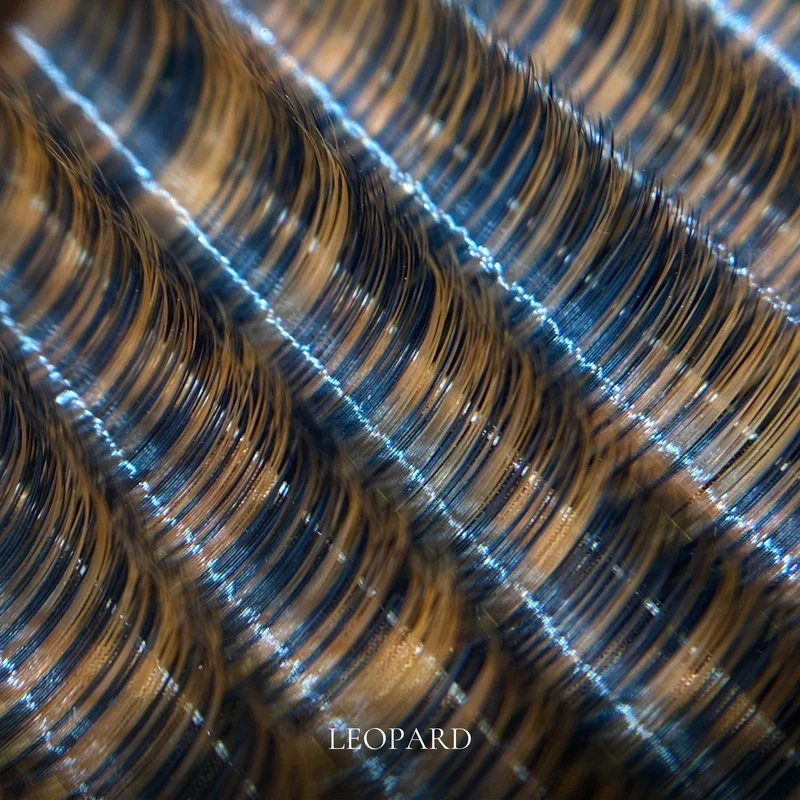 Vanilla Sky – Léopard – Extensions de cils brun clair & brun foncé en soie