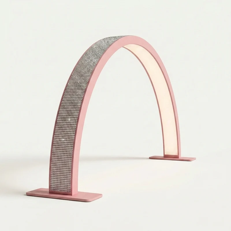 LAMPE DE TABLE "BABY PINK GLITTER"