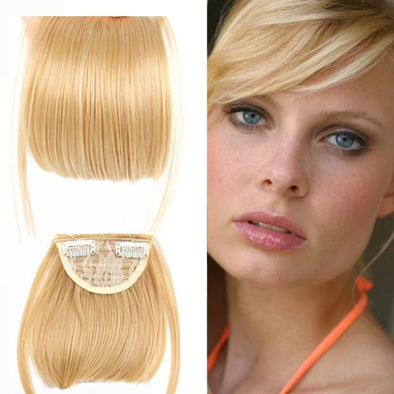 Fausse Frange Blonde Dorée