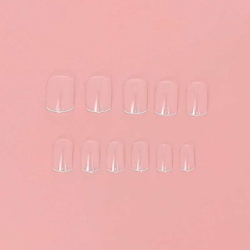 Gummy tips short "Carré arrondi"