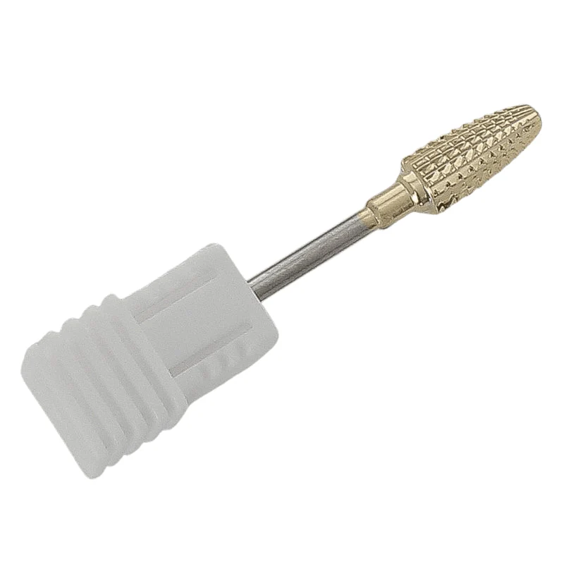 Embout ongles "Cône carbure doré" (dur)