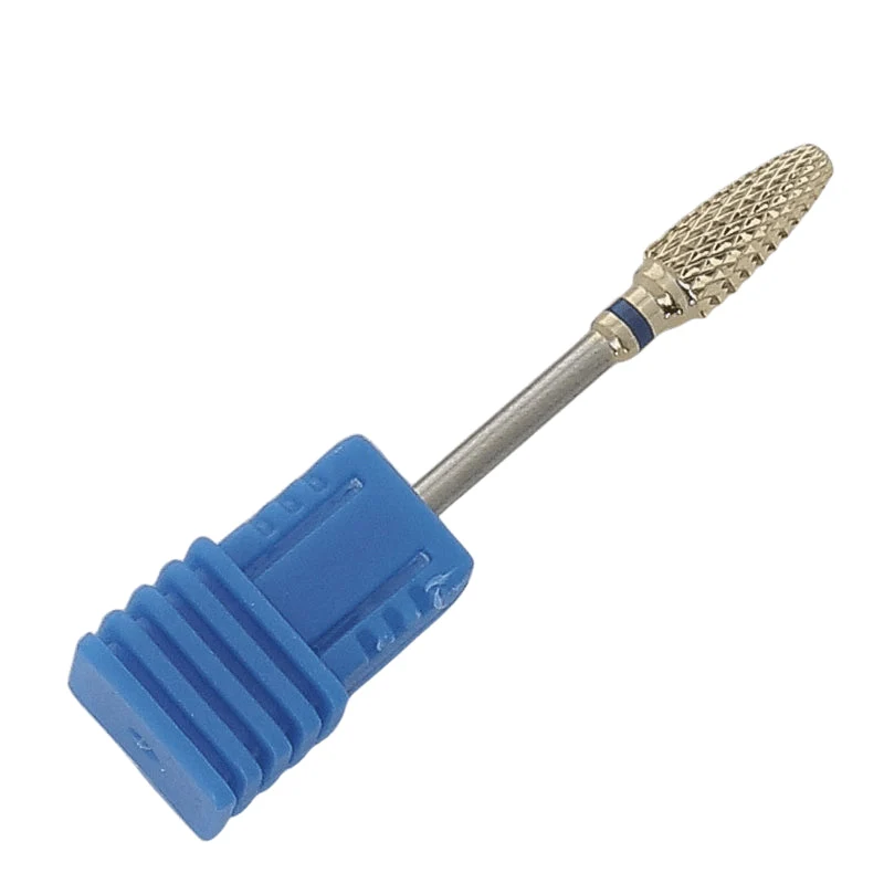 Embout ongles "Arrondi carbure doré" (Moyen)