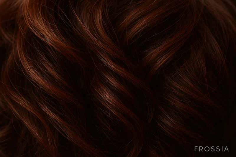 Postiche Cheveux Acajou Châtain - Chignon Décoiffé Élégant