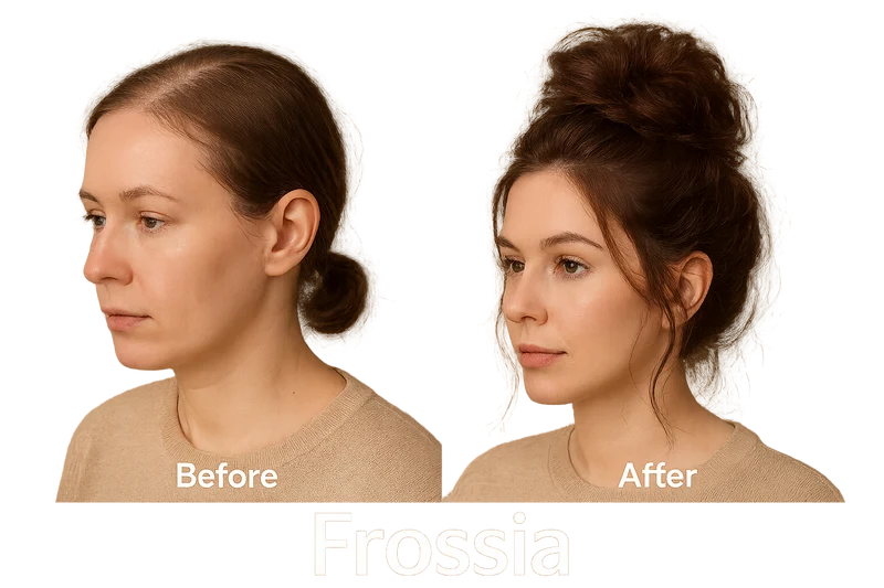Postiche Cheveux Acajou Châtain - Chignon Décoiffé Élégant