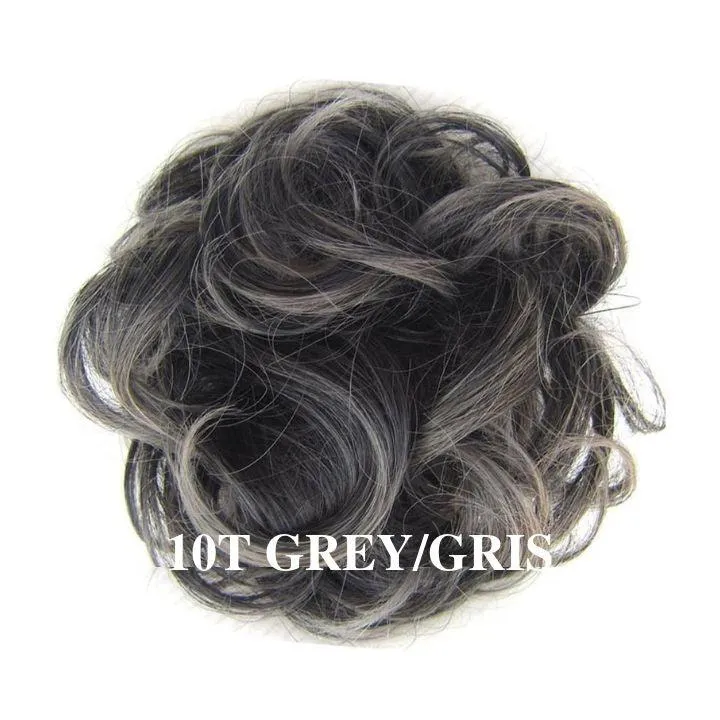 Postiche Chignon Cheveux Gris