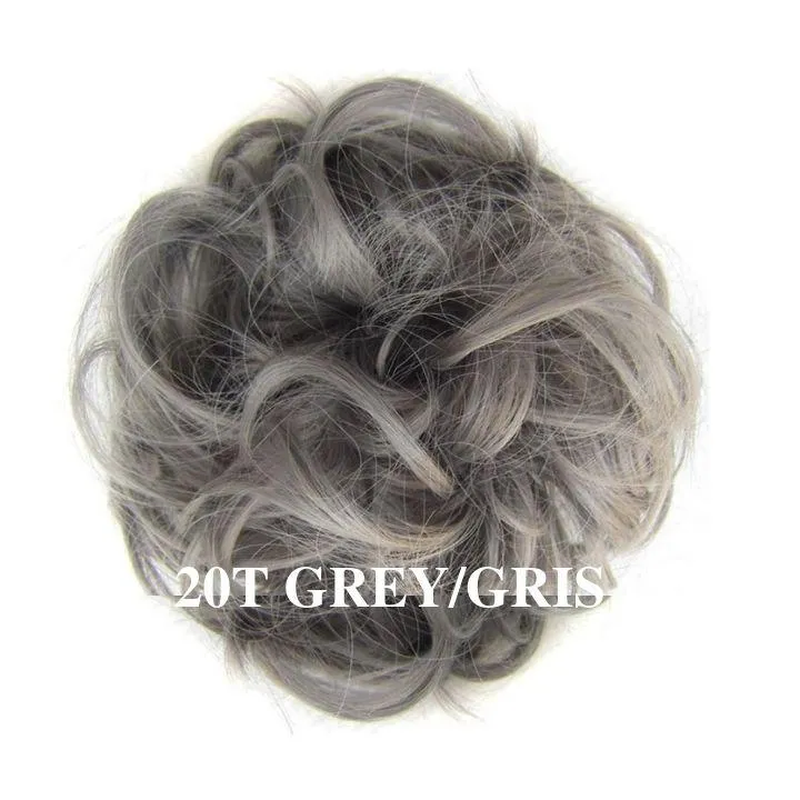 Postiche Chignon Cheveux Gris