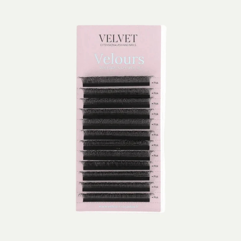 3DW Velours Lashes (tailles uniques) – Extensions de cils professionnelles effet 3D velours