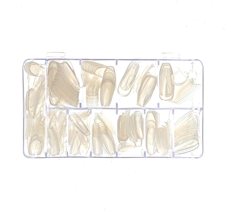 Capsules ongles transparentes Ballerine x 500