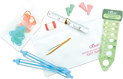 clover ensemble d'accessoires tricot mate