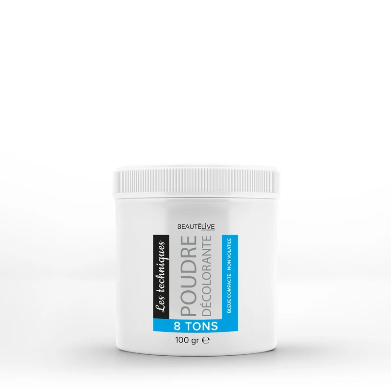 Poudre décolorante bleue 8 tons
