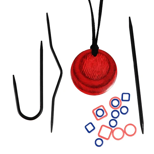 knit pro ensemble d'aimants pendentif en bois