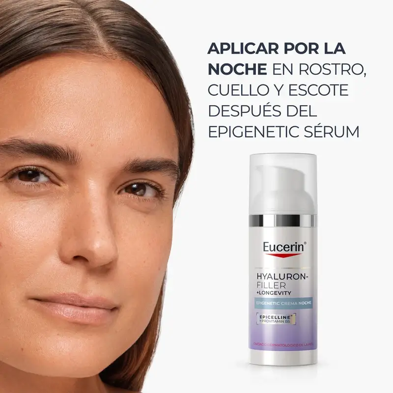 Eucerin Hyaluron-Filler + Longevity Epigenetic Crème de nuit, 50 ml