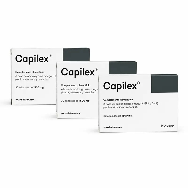 Capilex, lot de 3 x 30 gélules