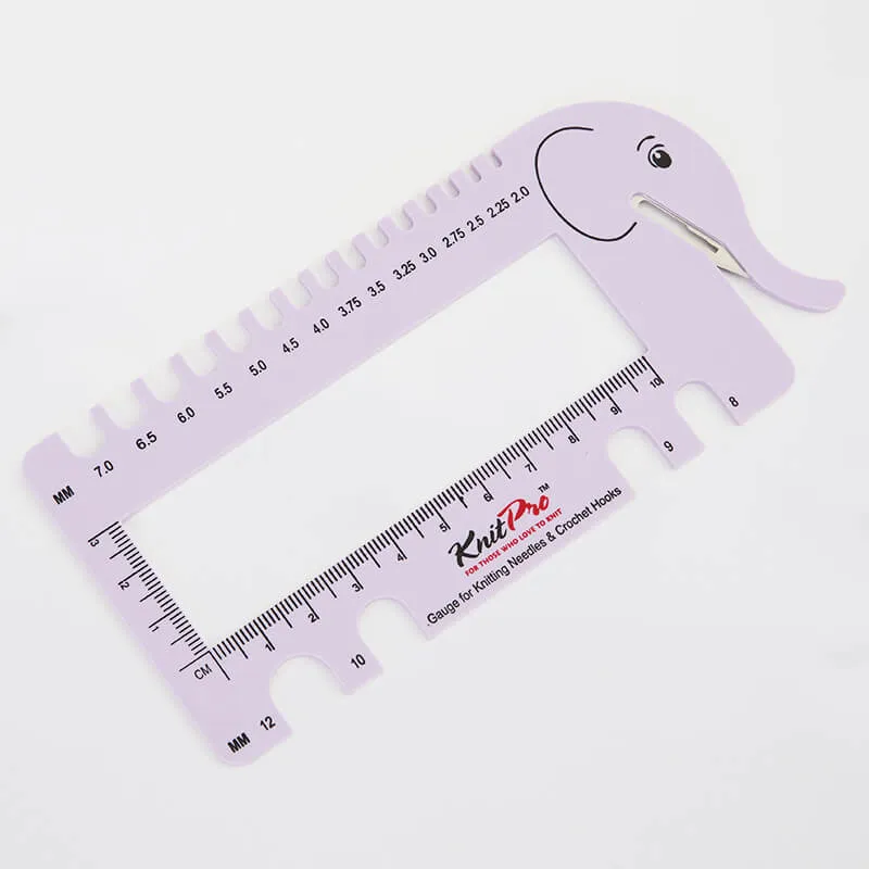 knit pro éléphant de calibreur d'aiguille