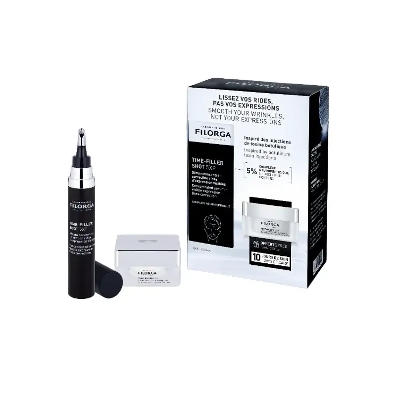 Filorga Duo Time-Filler Shot 5Xp + Crème Time-Filler 5Xp 15 ml offerte