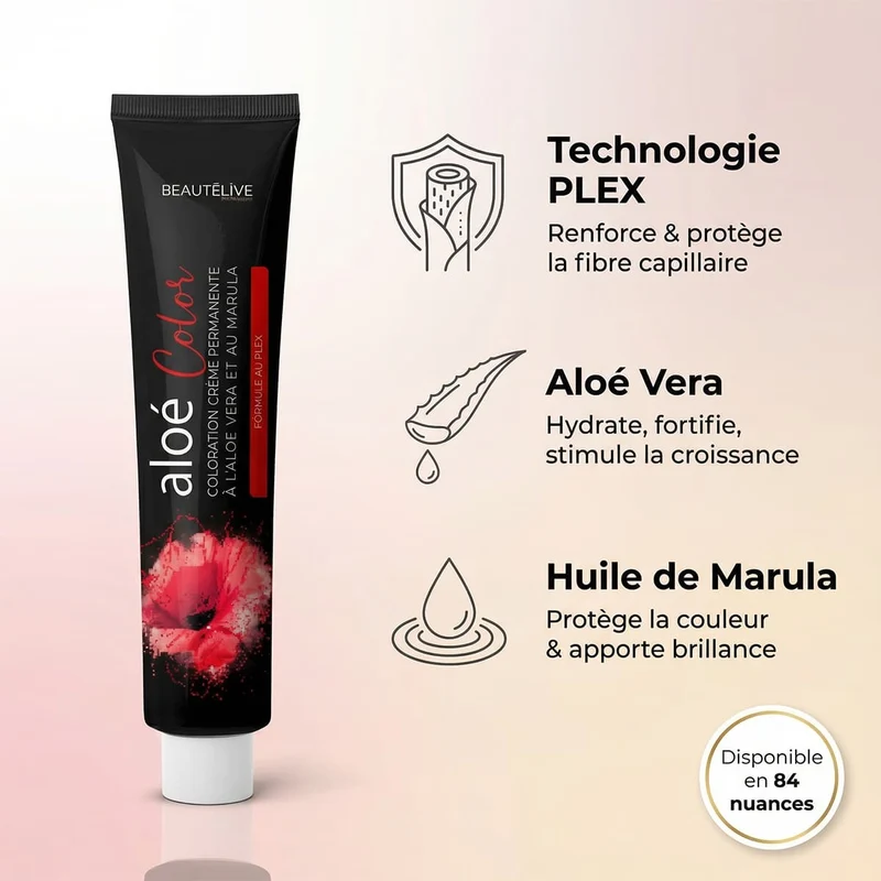 Coloration Crème à L'Aloé Véra et au Marula PLEX Aloe Color Plex