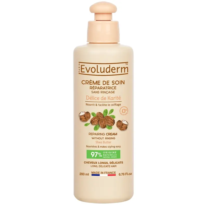 Evoluderm Crème au beurre de karité ultra réparatrice, 200 ml