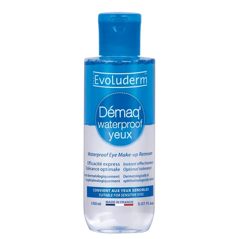 Evoluderm Waterproof Eye Make-up Remover, 150 ml