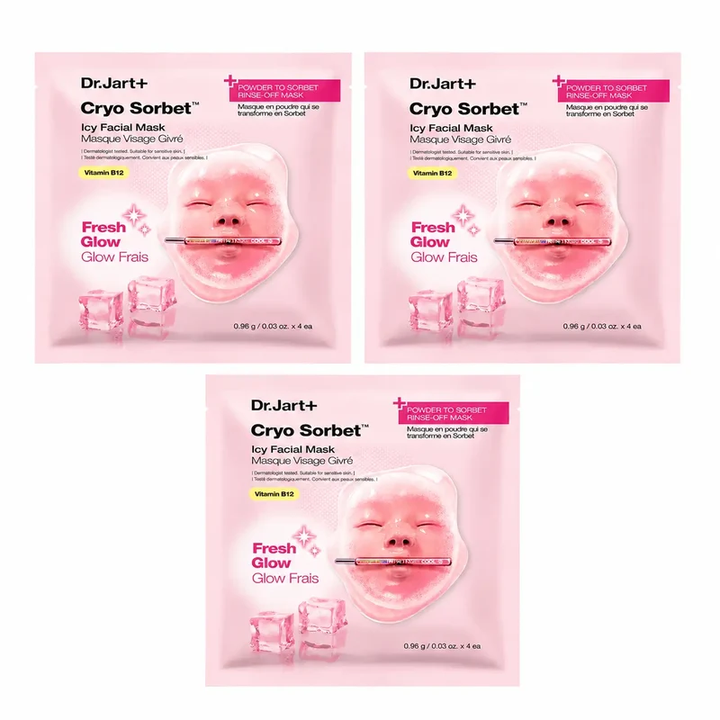 Jart+ Cryo Sorbet Icy Facial Mask, pack 3