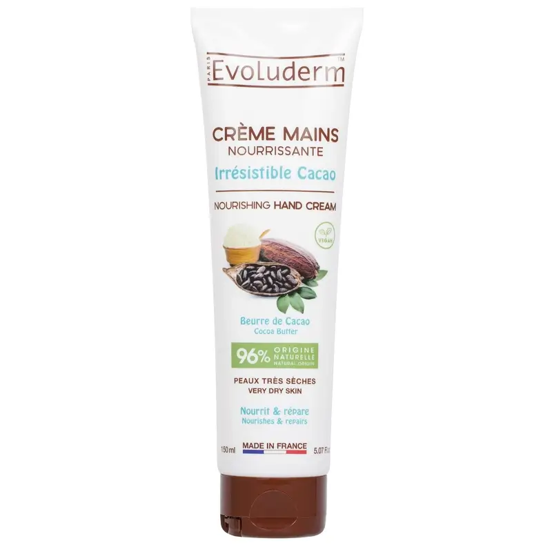 Evoluderm Crème mains cacao, 150 ml