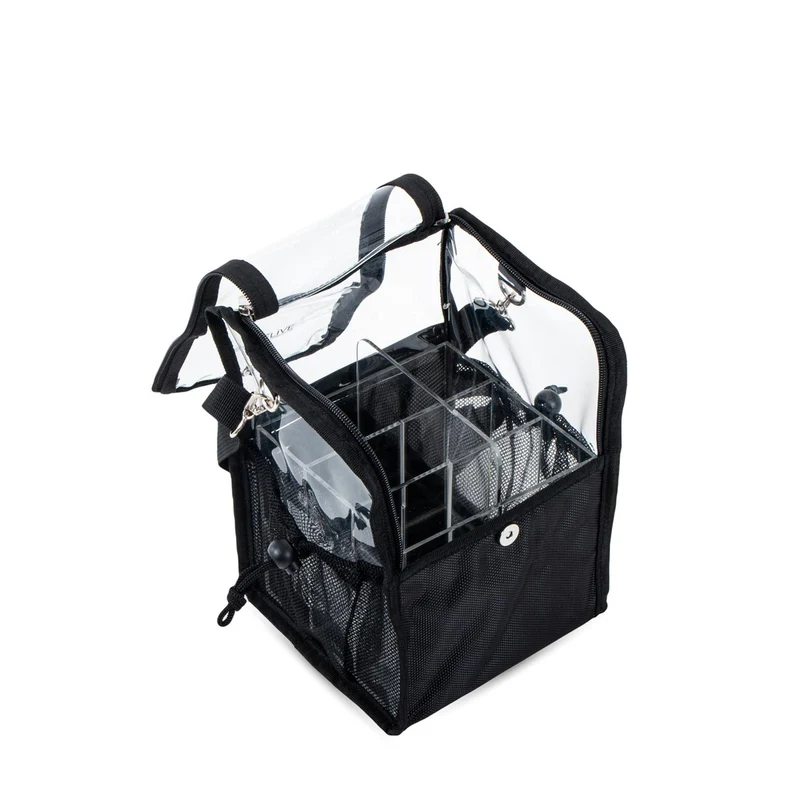 Sac Transparent et Noir avec Compartiments BRUXELLES