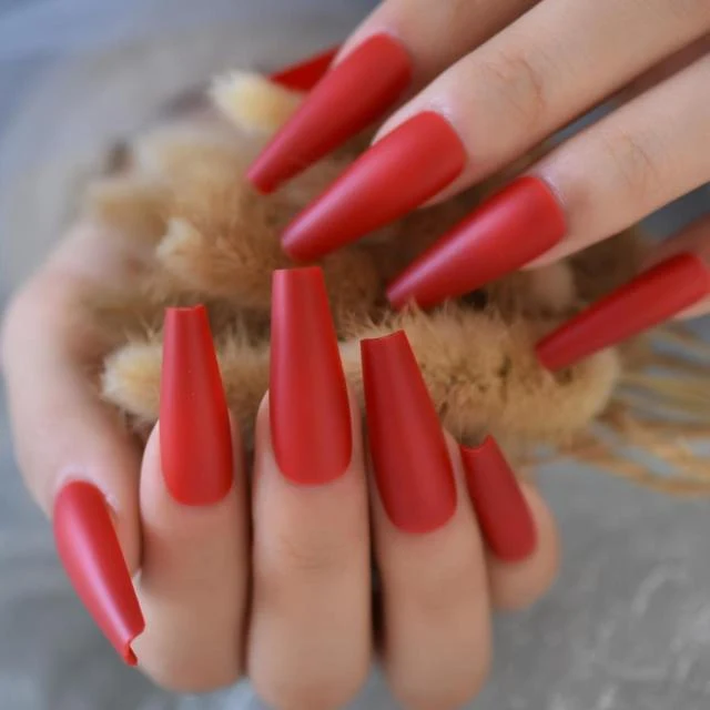 Faux Ongles Corail