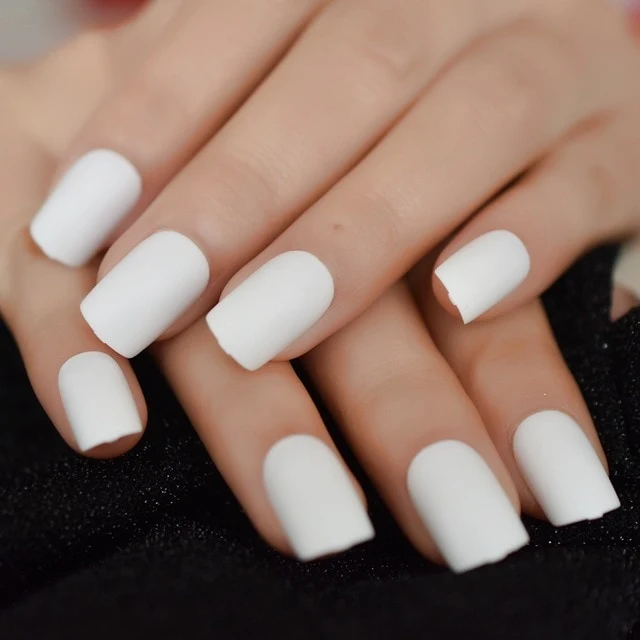 Faux Ongles Blanc Court