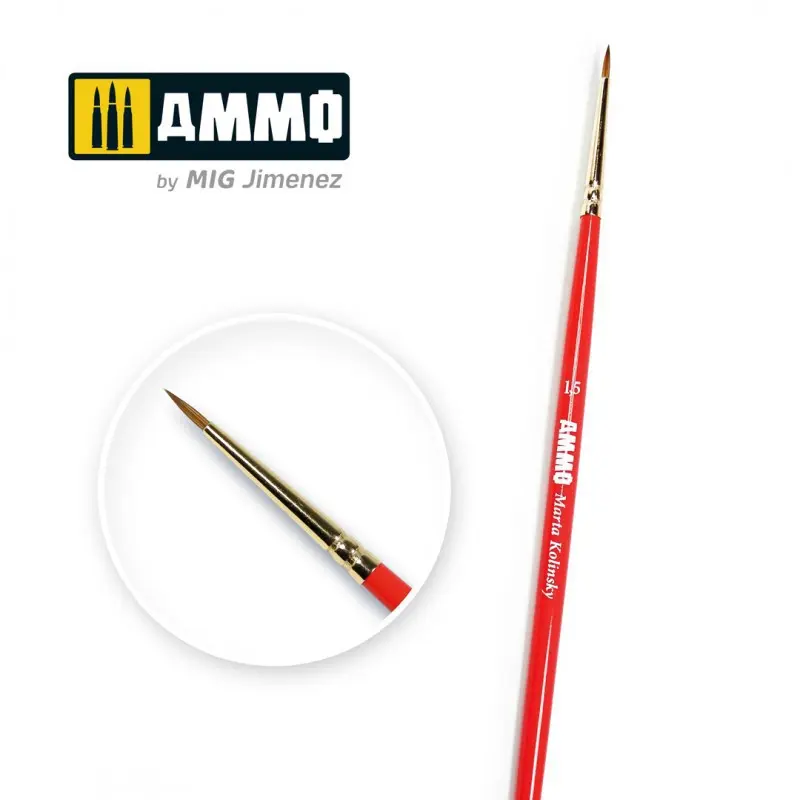 MIG A.MIG-8712 1.5 AMMO Marta Kolinsky Brush