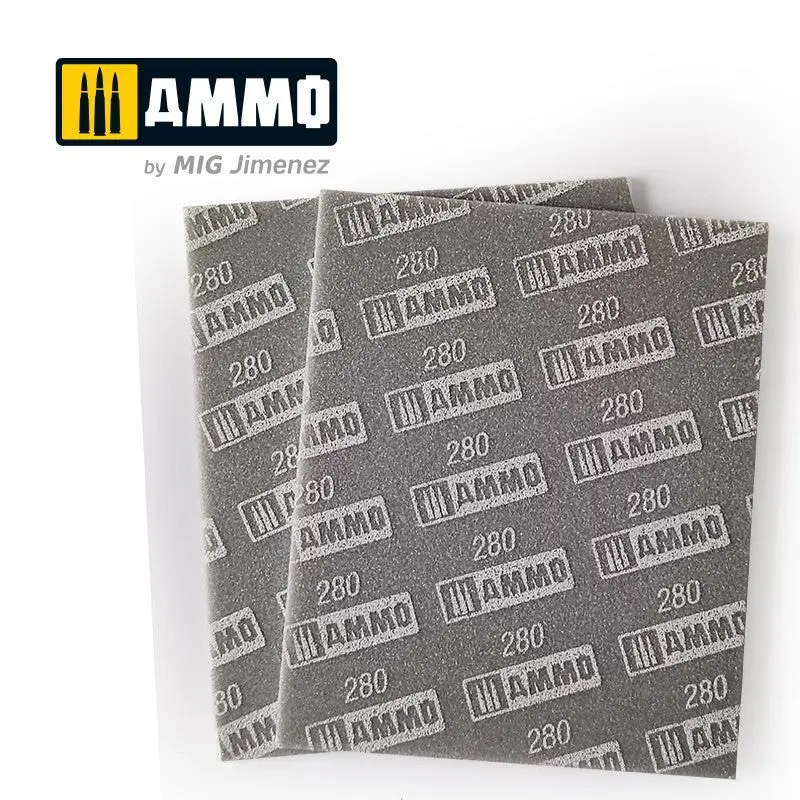 Éponge abrasive grain 280 (2pcs) A.Mig-8558