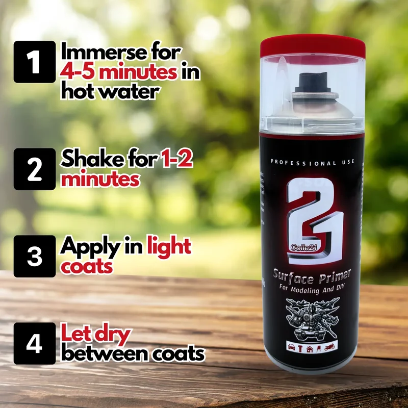 PRIMER SPRAY RED MATT Colle21 - Produit pour Bricolage & Modélisme , Finitions Parfaites ! ✨🔧