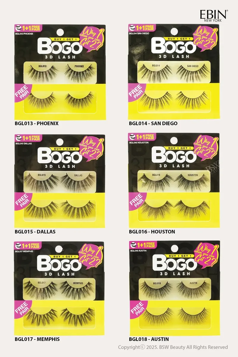 EBIN BOGO 3D EYELASHES