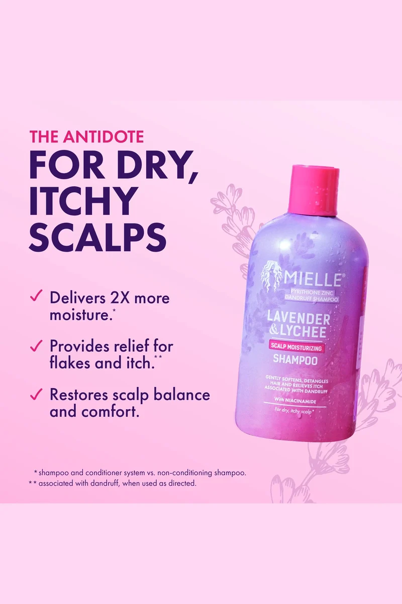 MIELLE LAVENDER & LYCHEE SCALP MOISTURIZING SHAMPOO