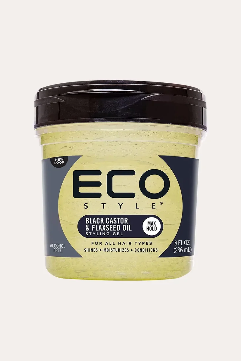 ECO STYLE PROFESSIONAL STYLING GEL - BLACK CASTOR & FLAXSEED OIL