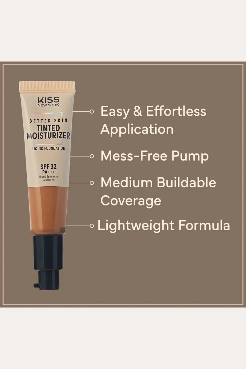 KISS NEW YORK HYDRATING TINTED MOISTURIZER SPF 32 PA+++ 30ml