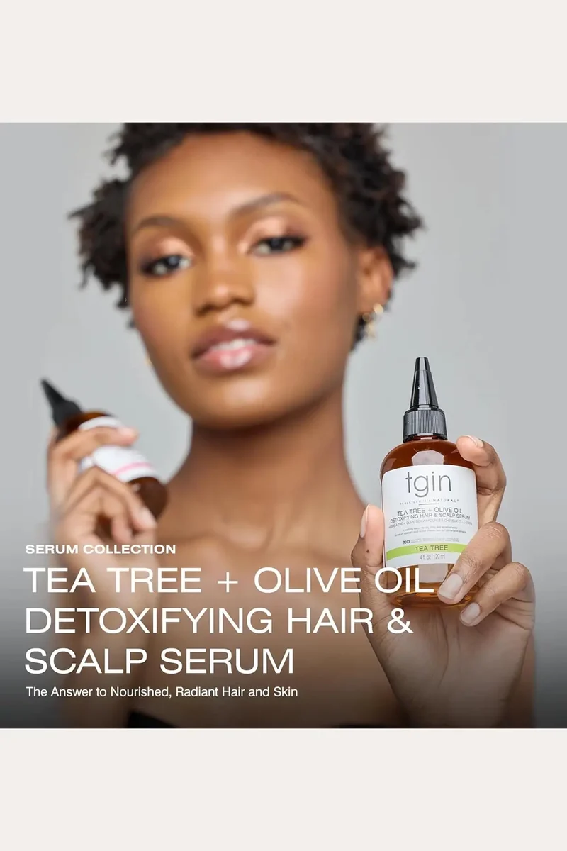 TGIN TEA TREE + OLIVE OIL DETOXIFYING HAIR & SCALP SERUM