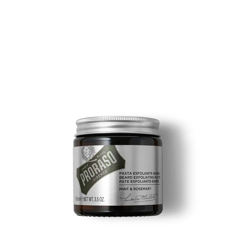 Pâte exfoliante pour barbe menthe & romarin