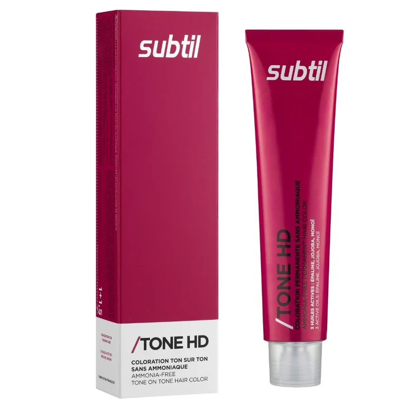 Coloration ton sur ton sans ammoniaque aux 3 huiles actives Subtil Tone HD