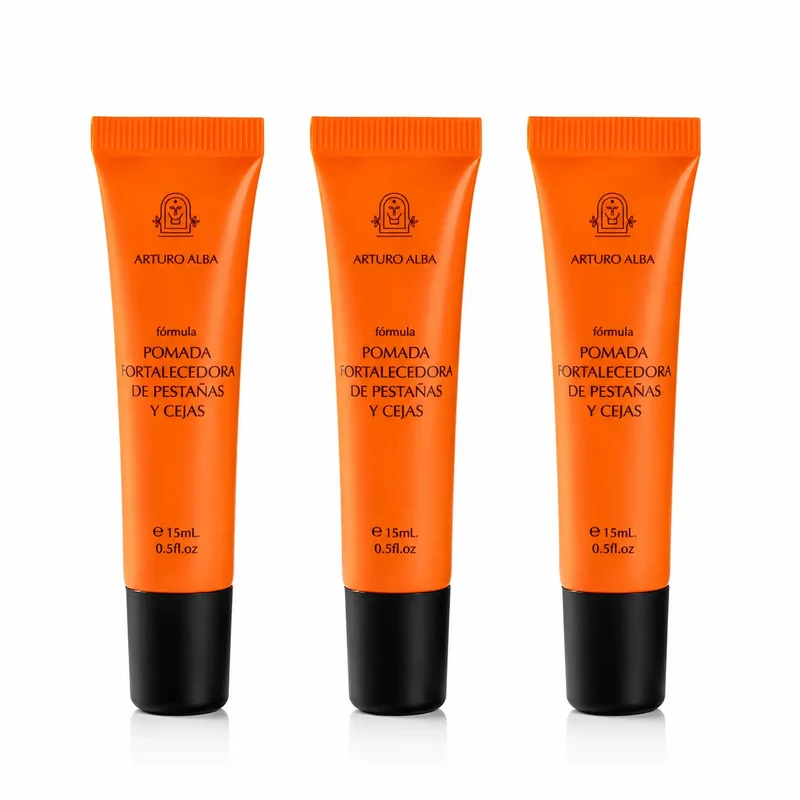 Arturo Alba Pommade fortifiante pour cils et sourcils, 15 ml, lot de 3