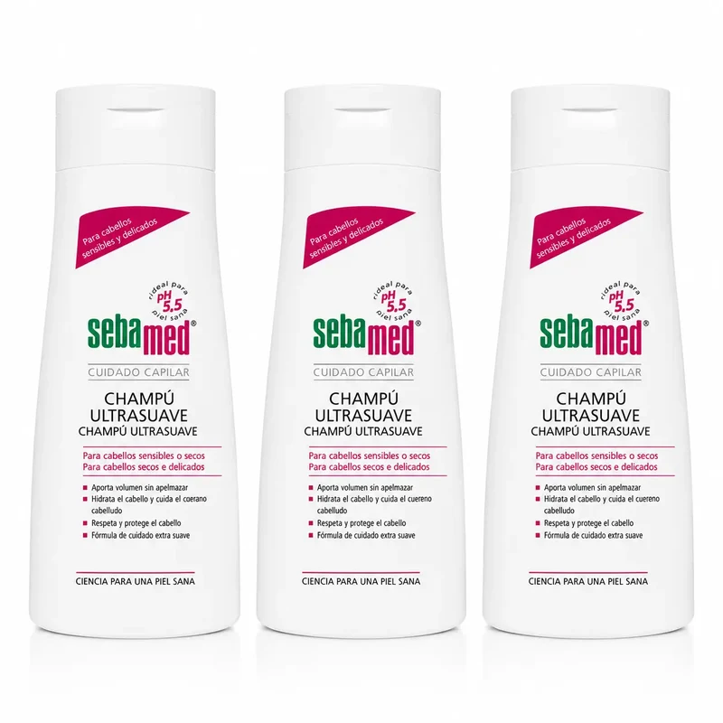 Sebamed Shampooing Ultra Doux 400 Ml, pack 3