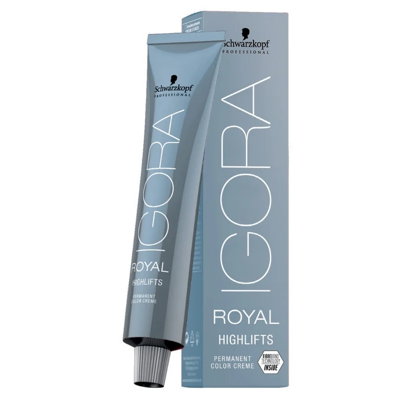 Coloration permanente éclaircissante Blonds froids Igora Royal Highlifts