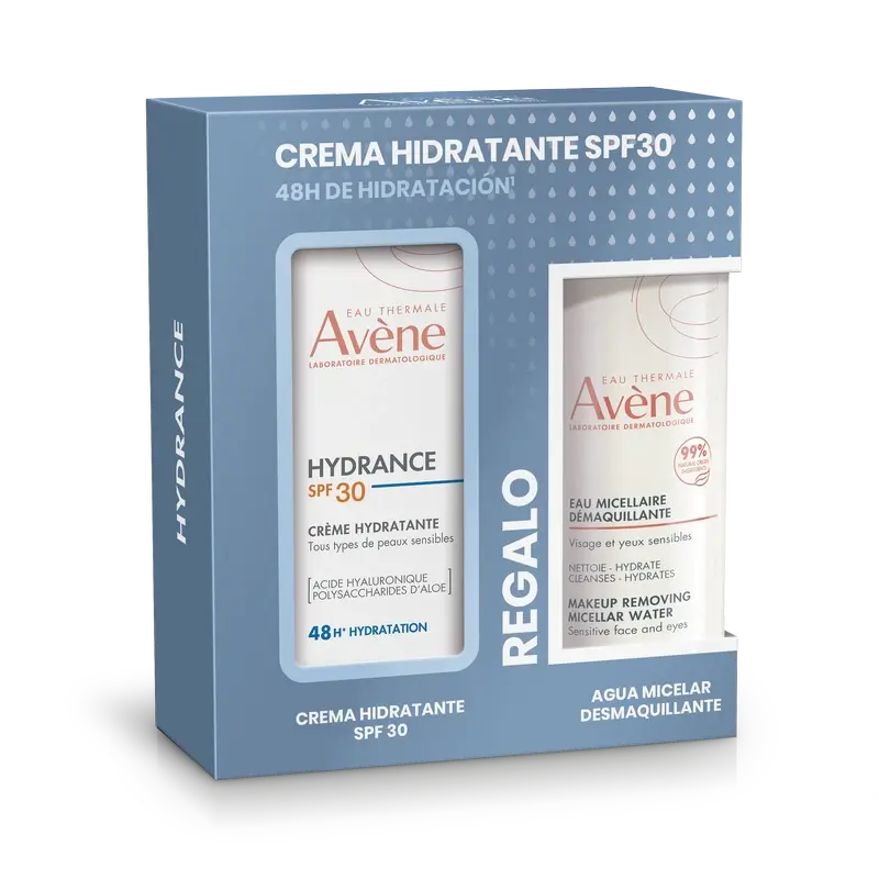 Avène Hydrance Pack Crème Hydratante Spf30 40 Ml+ Eau Micellaire 100Ml Cadeau Gratuit