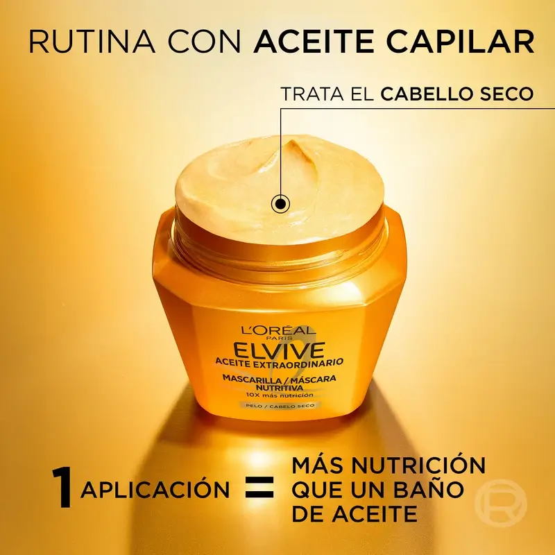 L'Oréal Paris Elvive Masque Nourrissant à l'Huile Extraordinaire, 310 ml