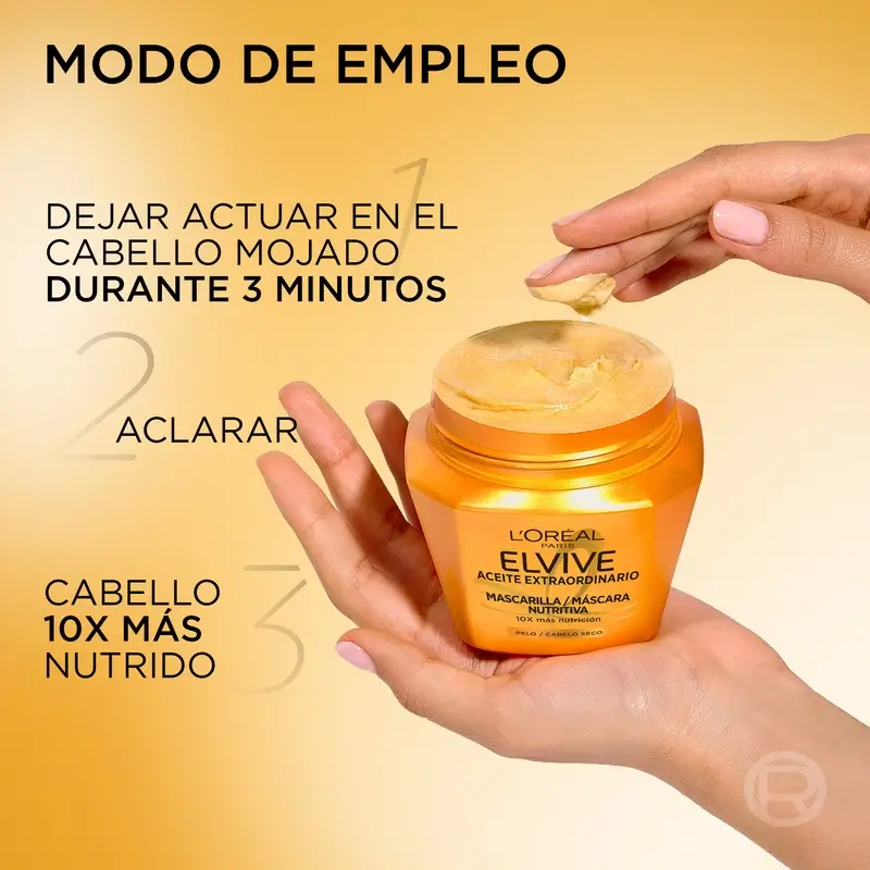 L'Oréal Paris Elvive Masque Nourrissant à l'Huile Extraordinaire, 310 ml