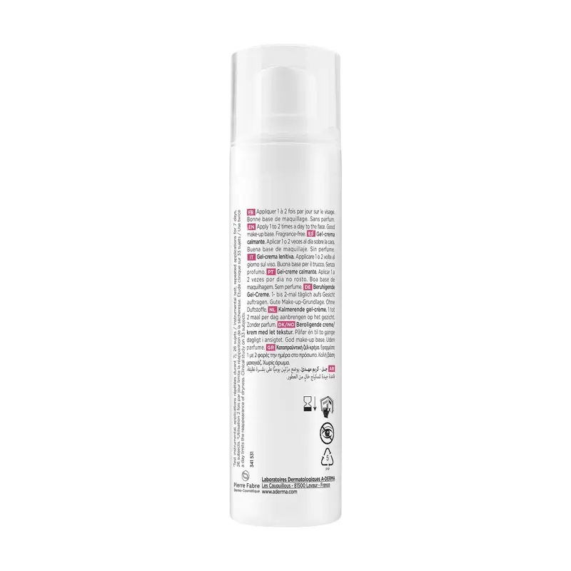 A-Derma Exomega Gel-crème apaisant pour le visage, 40 ml
