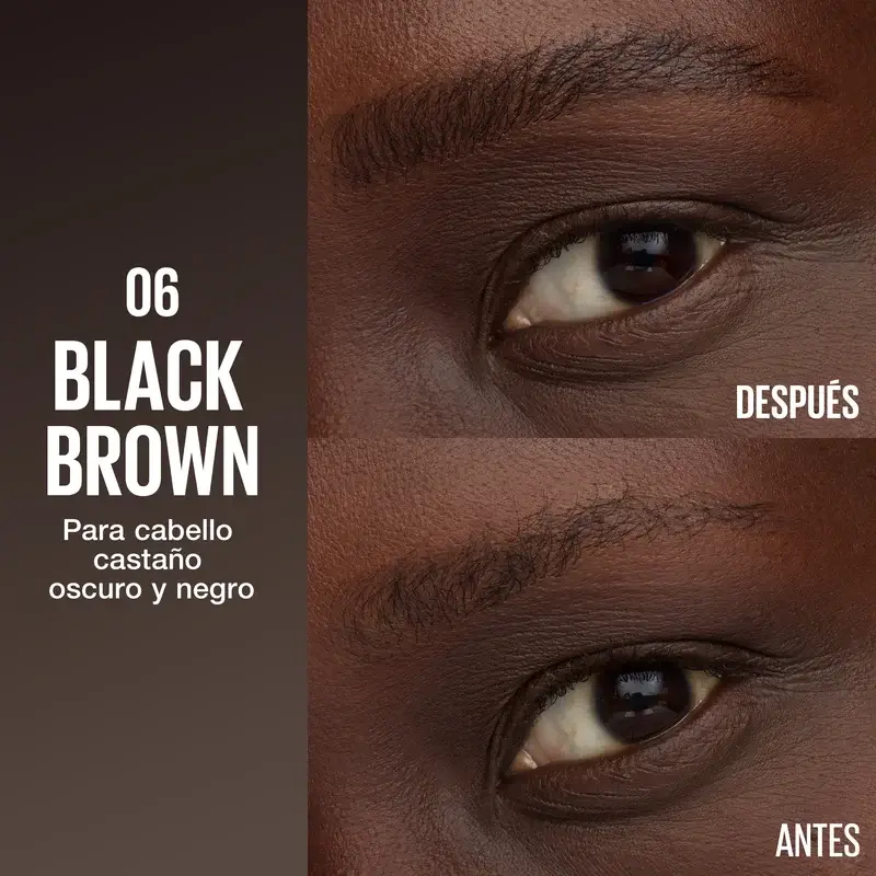 Crayon à sourcils Brow Insert de Maybelline New York, brun noir, 1,25 ml